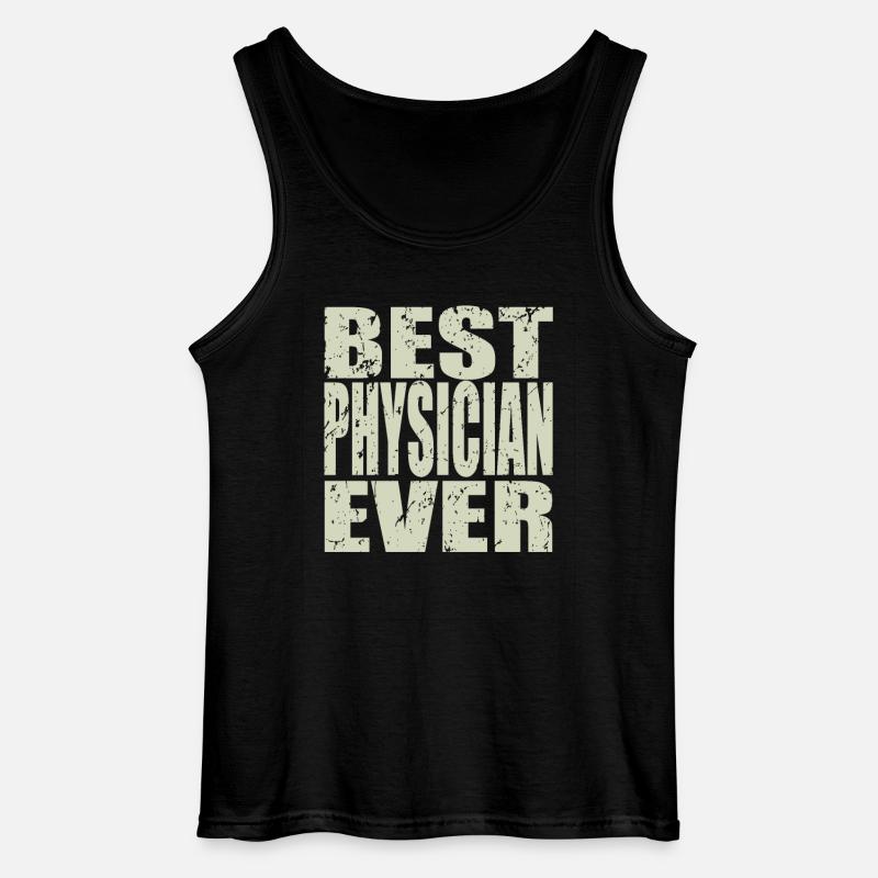 Best Physiker ever Physiker Geschenk - Gildan Männer Tank Top - Schwarz