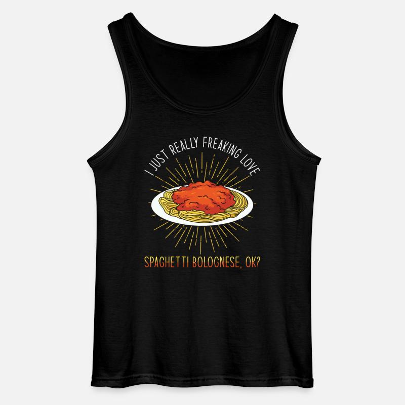 Spaghetti Bolognese - Gildan Männer Tank Top - Schwarz