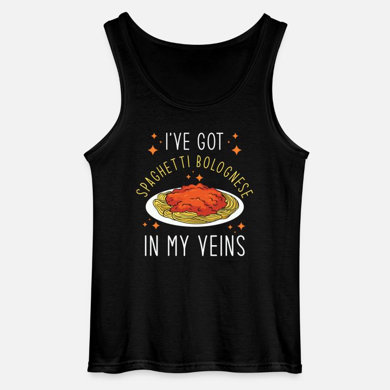 Spaghetti Bolognese - Gildan Männer Tank Top - Schwarz