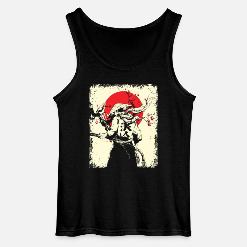 Samurai - Gildan Männer Tank Top - Schwarz