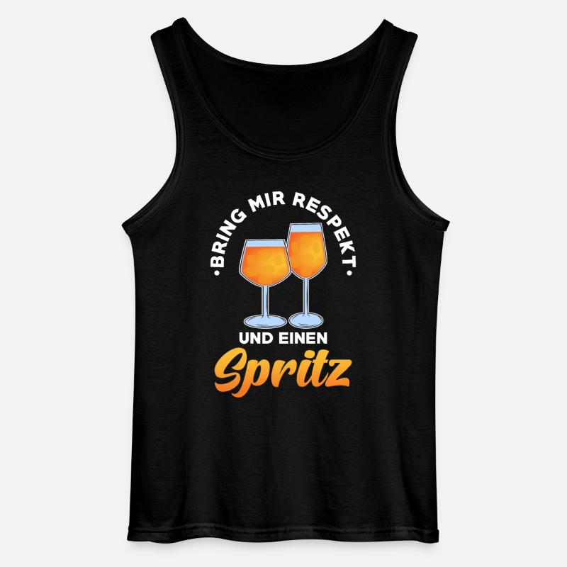 Spritz Cocktail - Gildan Männer Tank Top - Schwarz