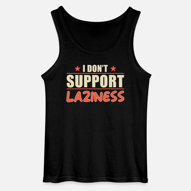 Hard work motivation saying - Gildan Men’s Tank Top - black
