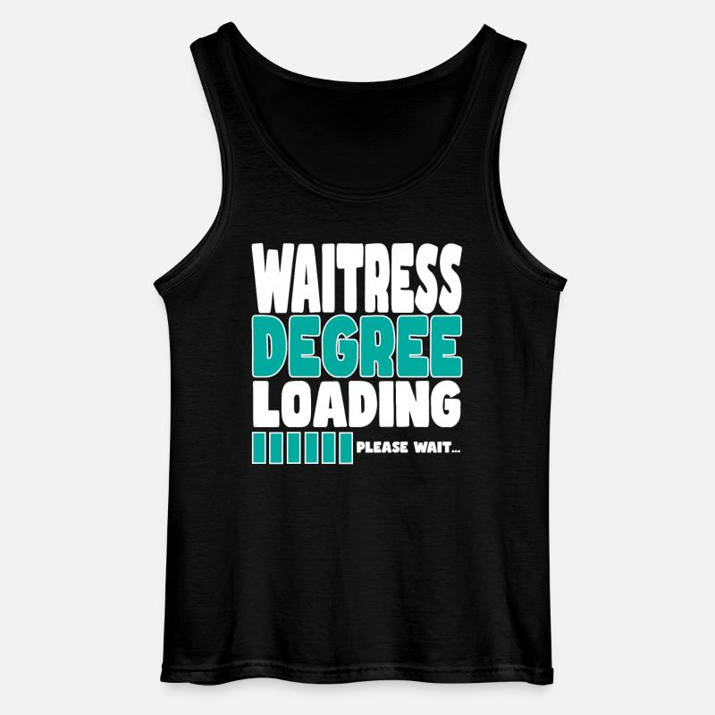 Waitress invites training - Gildan Men’s Tank Top - black