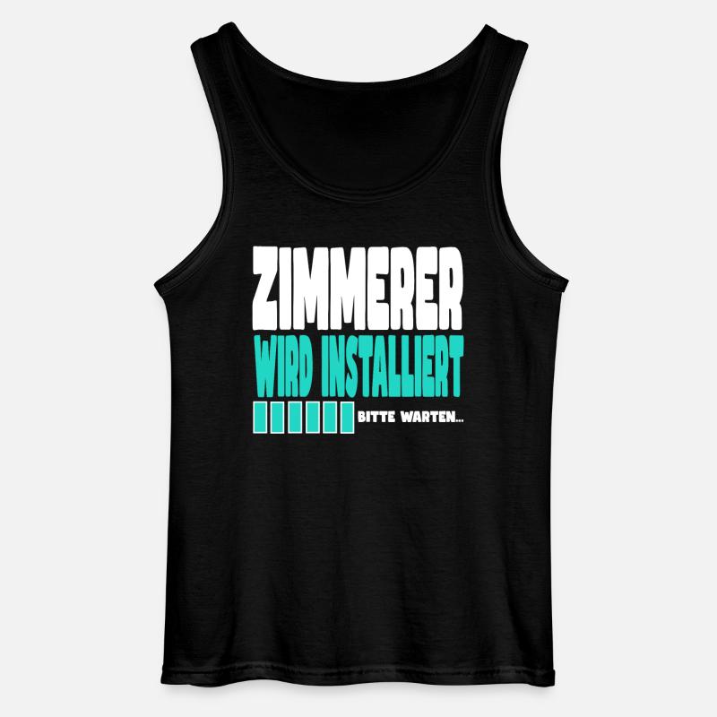 Zimmerer wird installiert - Gildan Männer Tank Top - Schwarz