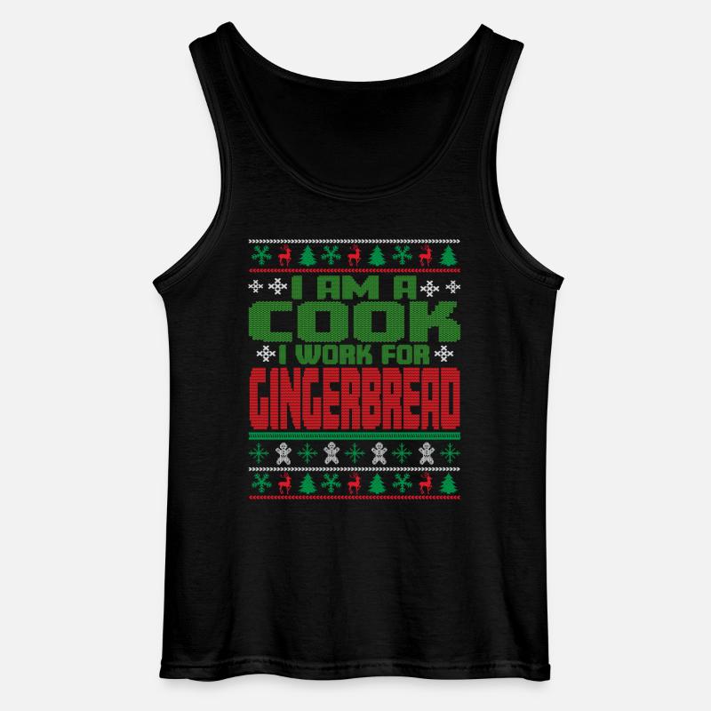 Koch Weihnachten Spruch - Gildan Männer Tank Top - Schwarz