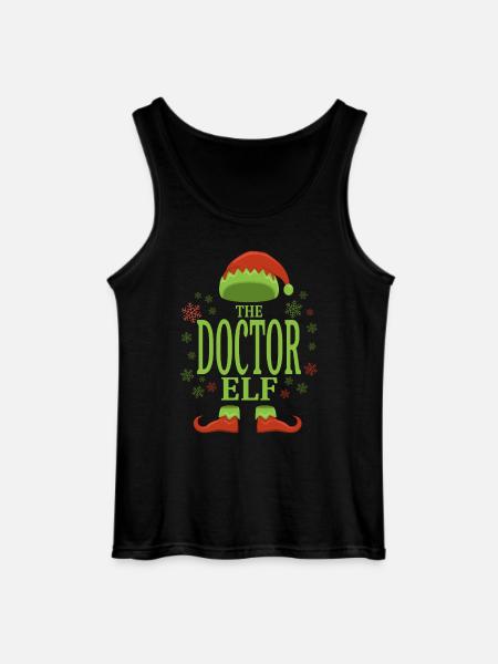 Doktor Weihnachtself - Gildan Männer Tank Top - Schwarz
