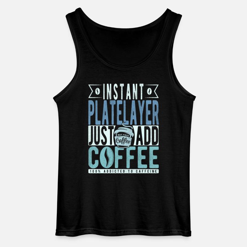Platzlitzer Kaffee Spruch - Gildan Männer Tank Top - Schwarz