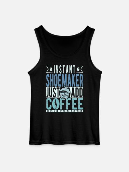 Schuster coffee saying - Gildan Men’s Tank Top - black