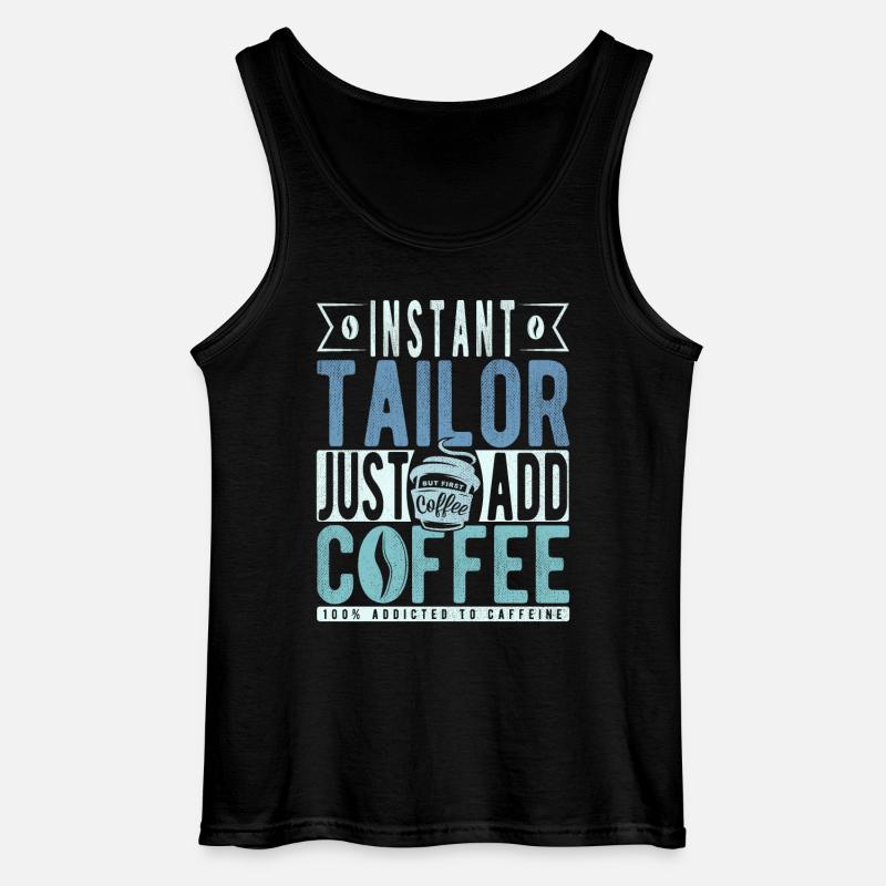 Schneider Kaffee Spruch - Gildan Männer Tank Top - Schwarz