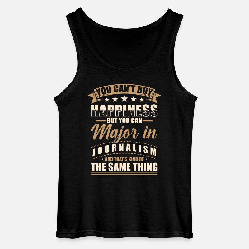 Journalismus Abschluss - Gildan Männer Tank Top - Schwarz