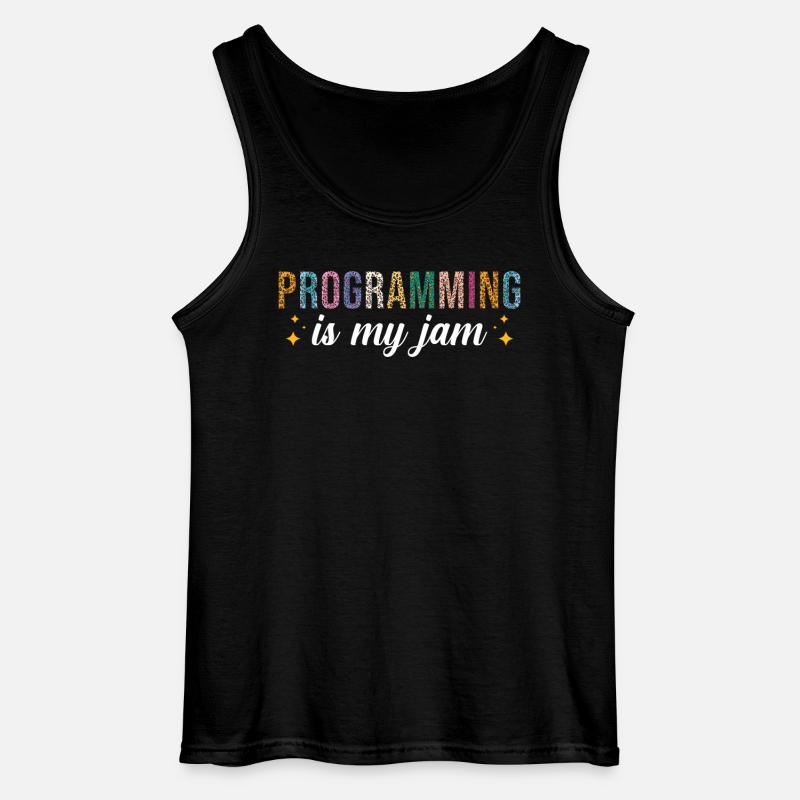 Programming is my passion - Gildan Men’s Tank Top - black