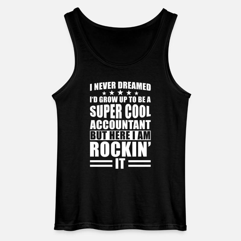 Buchhalter Spruch - Gildan Männer Tank Top - Schwarz
