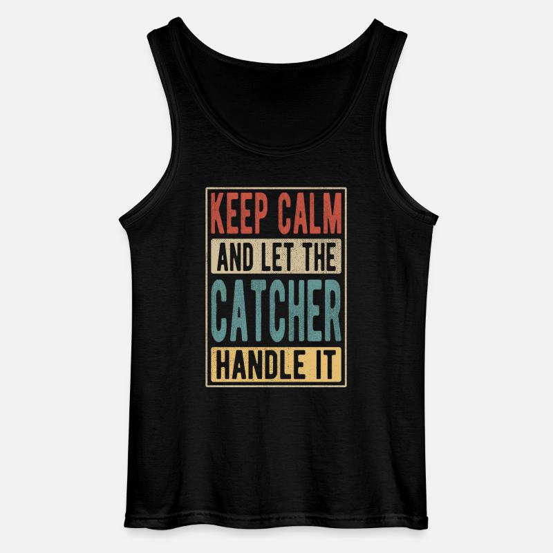 Fänger Retro Geschenk - Gildan Männer Tank Top - Schwarz