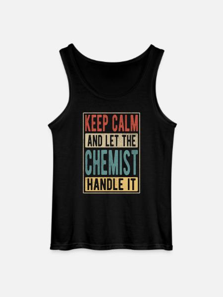 Chemist Retro Gift - Gildan Men’s Tank Top - black