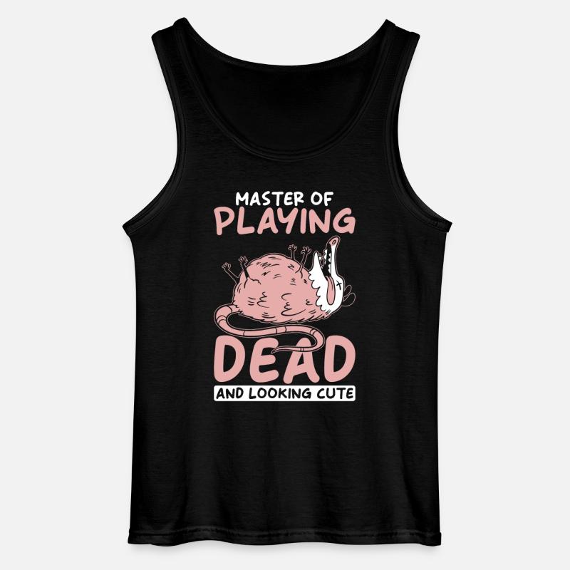 Opossum Spruch - Gildan Männer Tank Top - Schwarz