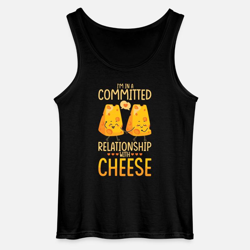 Cheese Gift - Gildan Men’s Tank Top - black