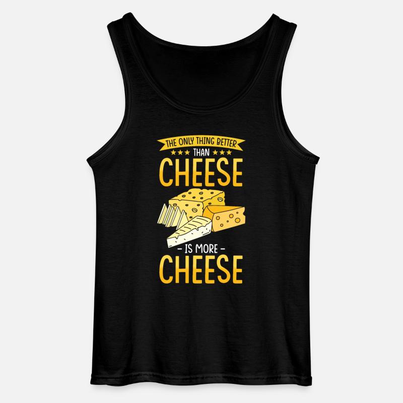 Käse Geschenk - Gildan Männer Tank Top - Schwarz