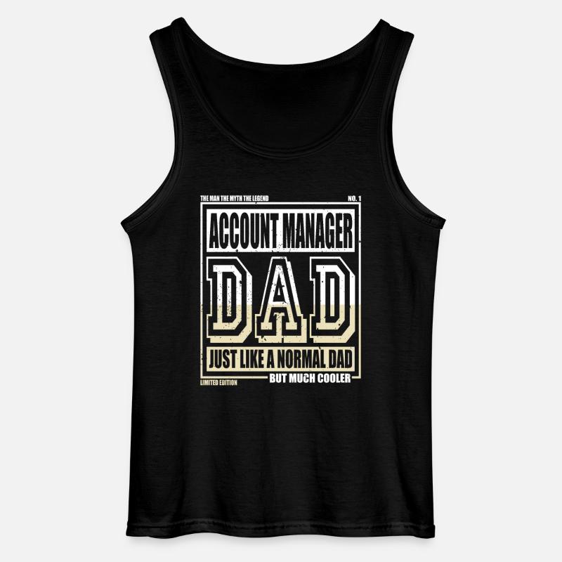 Buchhalter Papa Geschenk - Gildan Männer Tank Top - Schwarz