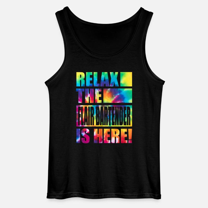 Flair Bartender Lustiger Spruch - Gildan Männer Tank Top - Schwarz