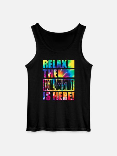 Legal Assistant Funny Saying - Gildan Men’s Tank Top - black