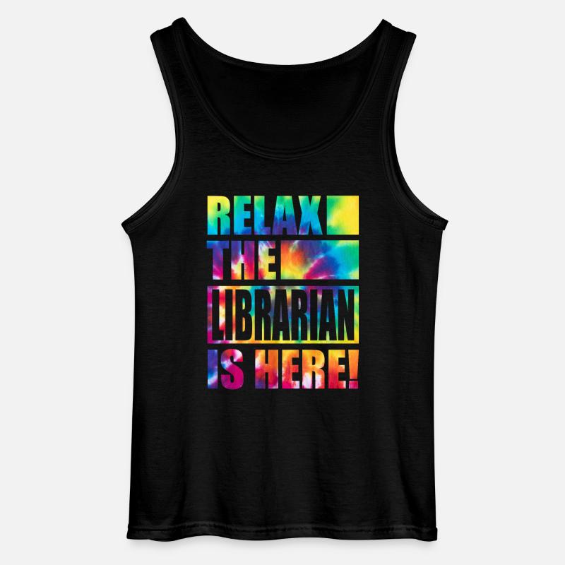 Librarian Lustiger Spruch - Gildan Männer Tank Top - Schwarz