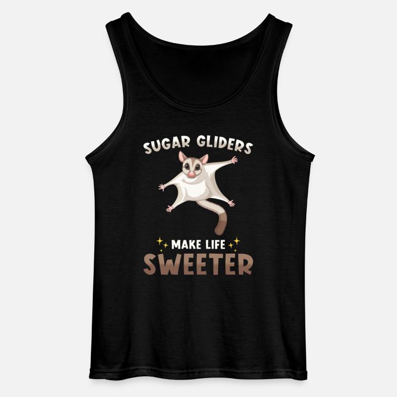 Sugar Glider Spruch - Gildan Männer Tank Top - Schwarz