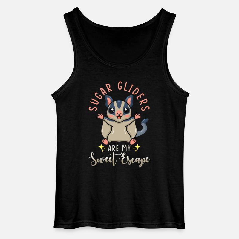 Sugar Glider Spruch - Gildan Männer Tank Top - Schwarz