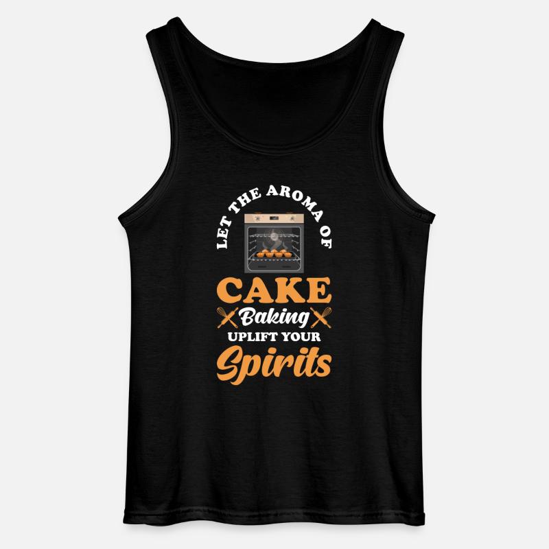 Cakes, baking, baking, bakery - Gildan Men’s Tank Top - black