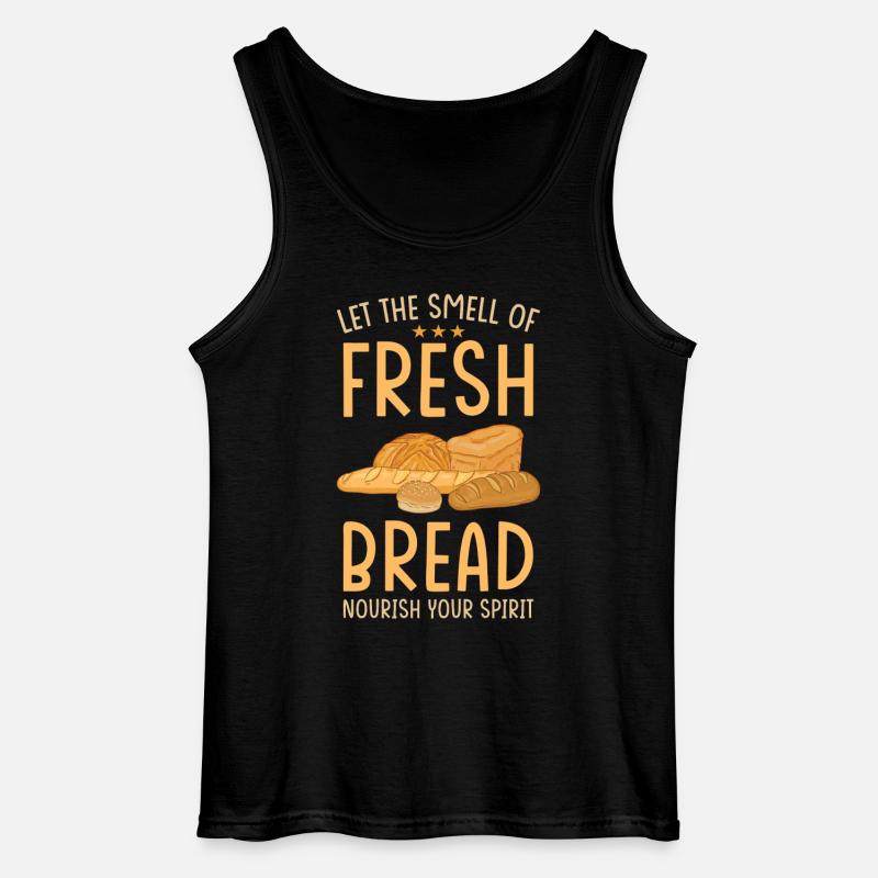 Brot Bäcker Backen - Gildan Männer Tank Top - Schwarz