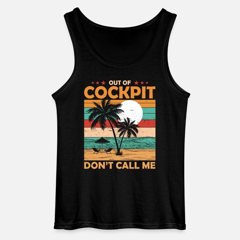 Pilot Rente Geschenk - Gildan Männer Tank Top - Schwarz