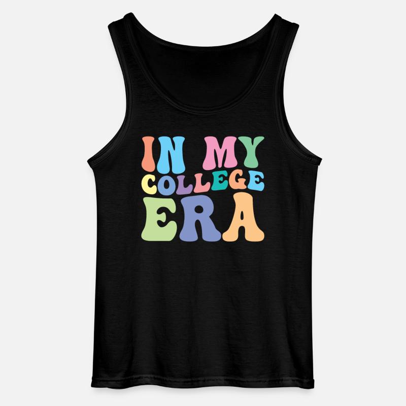 Hochschule Retro Groovy Student - Gildan Männer Tank Top - Schwarz