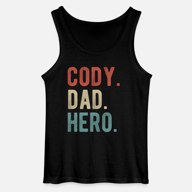 Cody Dad Held - Gildan Männer Tank Top - Schwarz