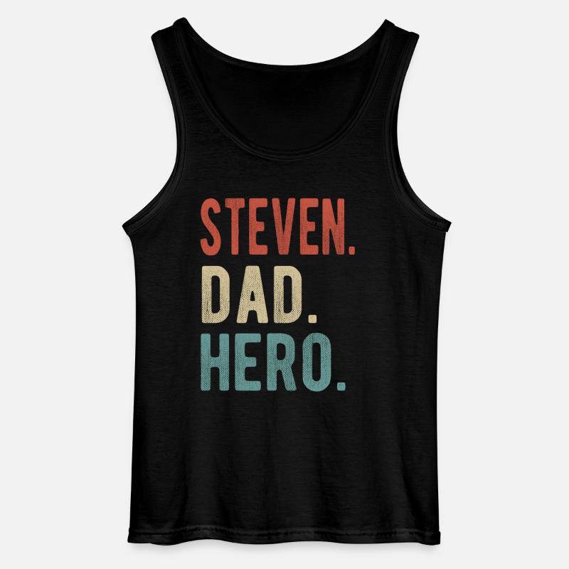 Steven Dad Held - Gildan Männer Tank Top - Schwarz