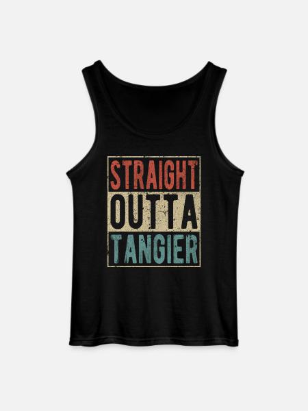 Straight outta Tangier - Gildan Men’s Tank Top - black