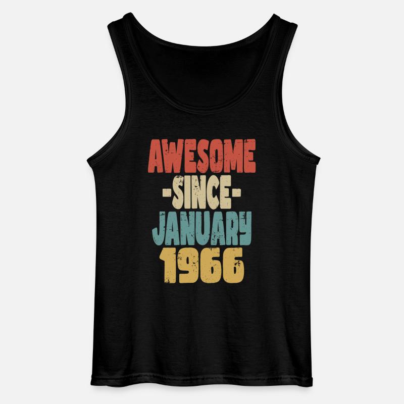 Fantastischer Januar 1966 - Gildan Männer Tank Top - Schwarz