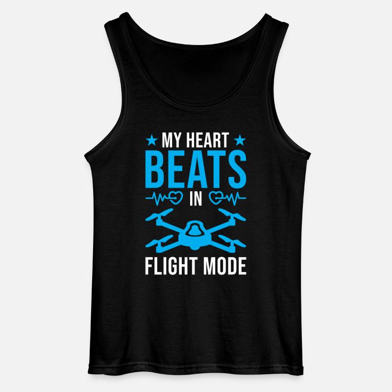 Drohnenpiloten-Design-Flugmodus - Gildan Männer Tank Top - Schwarz