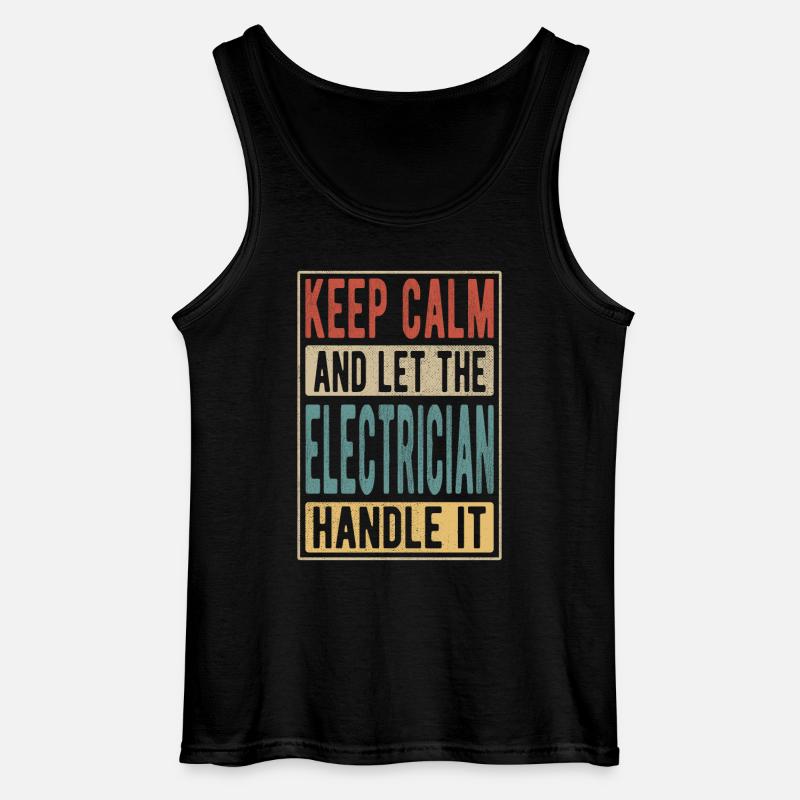 Elektriker Retro Geschenk - Gildan Männer Tank Top - Schwarz