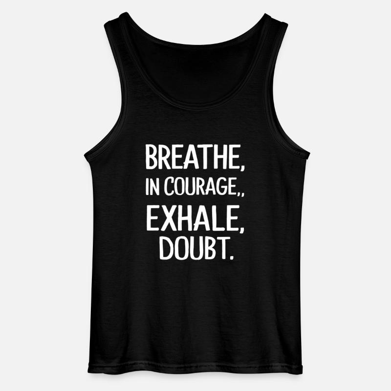 out courage a doubt - Gildan Men’s Tank Top - black