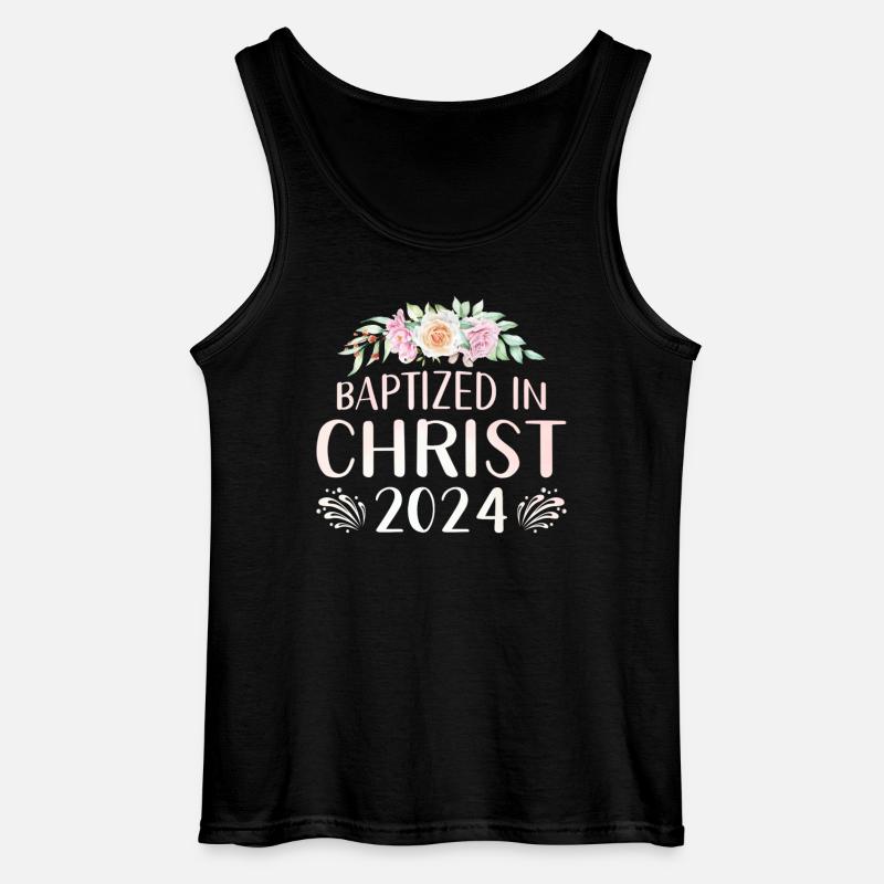 Baptized In Christ 2024 - Gildan Men’s Tank Top - black