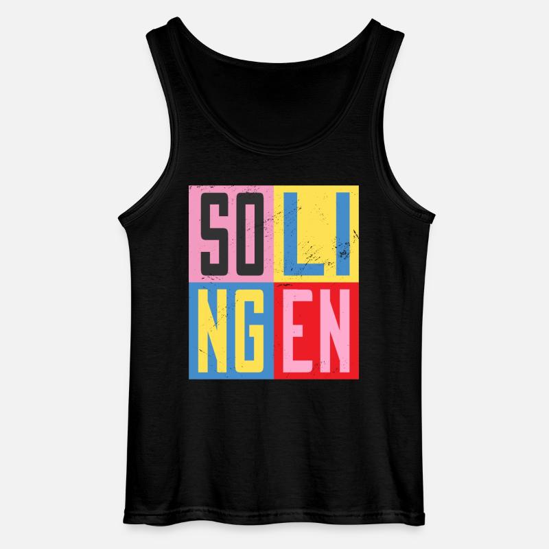 Solingen Städte Design - Gildan Männer Tank Top - Schwarz