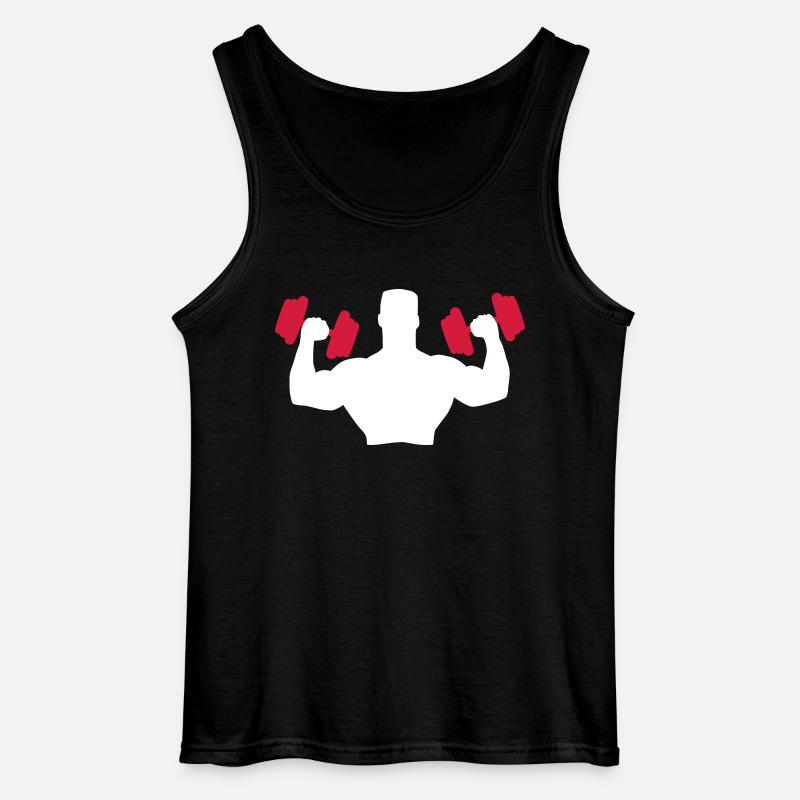 Muscle Man Training - Gildan Männer Tank Top - Schwarz