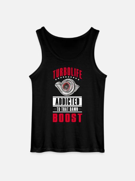 TURBO LIFE - Boost addicted - clean version - Gildan Men’s Tank Top - black