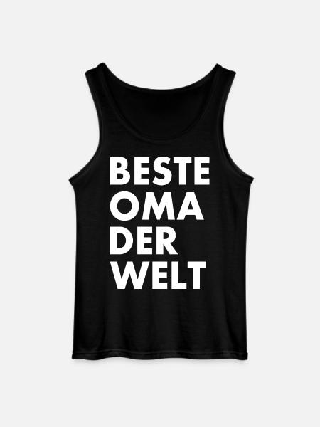 Beste oma der welt - Gildan Männer Tank Top - Schwarz