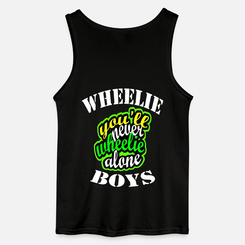 Wheelie - Gildan Männer Tank Top - Schwarz