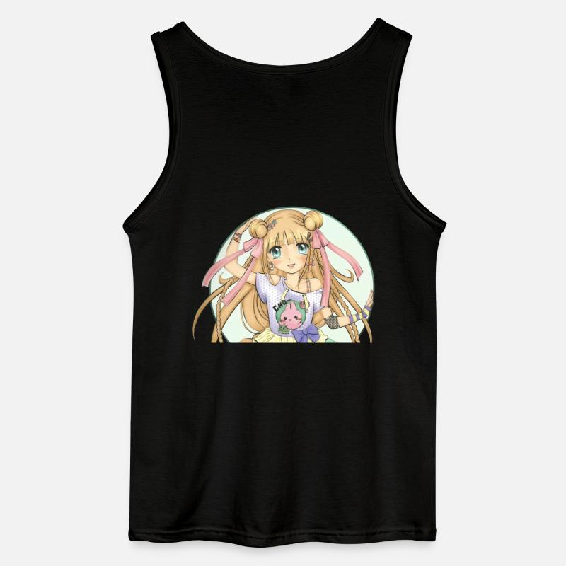 Manga - Gildan Men’s Tank Top - black