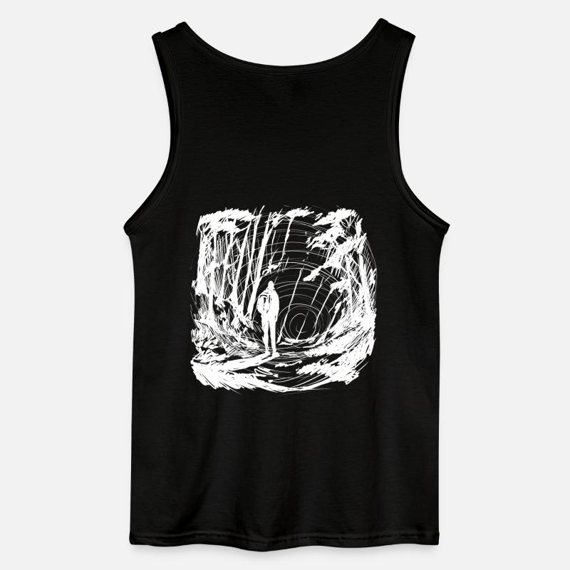 Let's go somewhere invert - Gildan Männer Tank Top - Schwarz