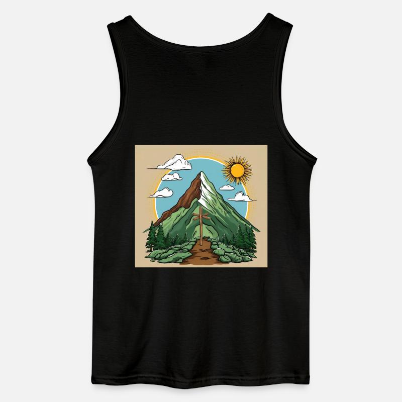 Bergspitzenkönig - Gildan Männer Tank Top - Schwarz