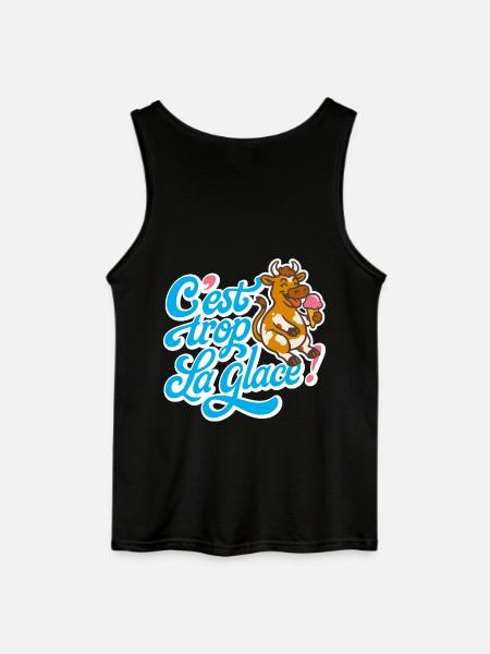 C'est trop la glace ! - Débardeur Gildan Homme - noir