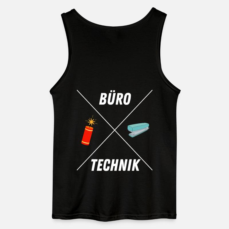 BUROTECHNIK - Gildan Männer Tank Top - Schwarz