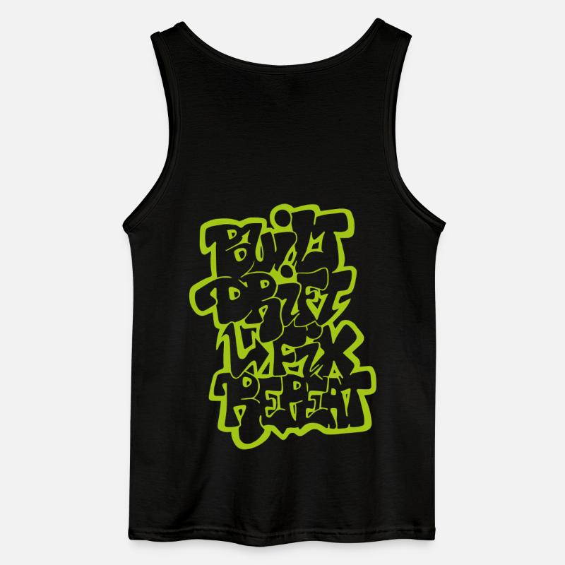 Built Drift Fix Repeat 02 - Gildan Männer Tank Top - Schwarz